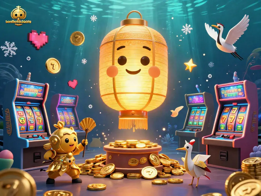 Experience thrilling spins at bonfireblockparty with golden lanterns, slot reels, and high-energy casino vibes.
